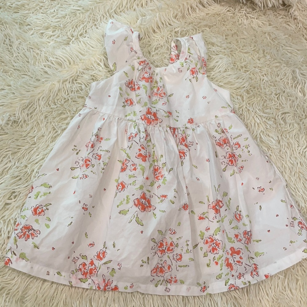 Carter’s Floral Dress and Romper with matching cardigan. (2 outfits for one)